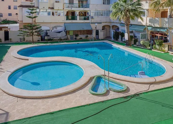 Apartment Santana -19 At Beach With Pool, Garage And Lift